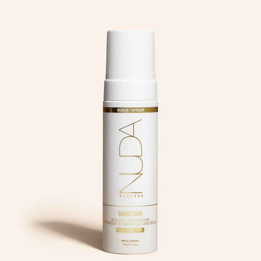 NUDA Barefoam - Sunless Tan Remover Sunless Tanner available to buy online from RENU Laser & Skin in Mill Bay, BC on Vancouver Island