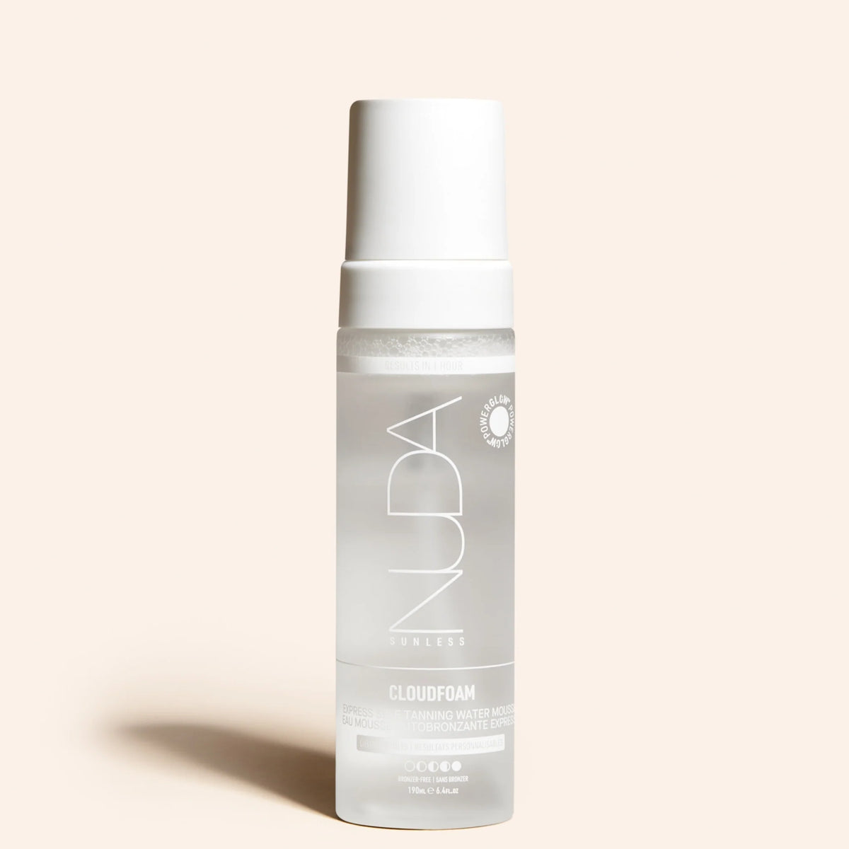 NUDA Cloudfoam - Express Self Tanning Water Mousse Sunless Tanner available to buy online from RENU Laser & Skin in Mill Bay, BC on Vancouver Island