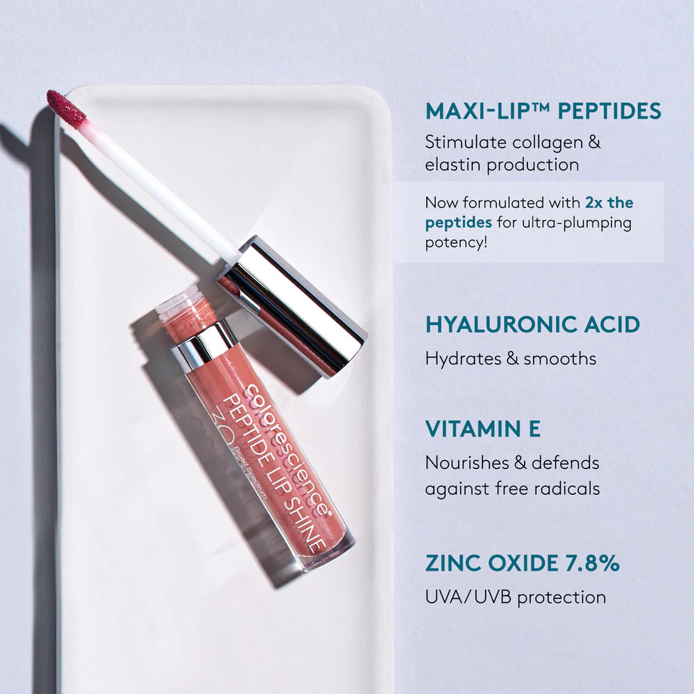 Colorescience Lip Shine SPF 30 in Many Shades Sun Protection available to buy online from RENU Laser & Skin in Mill Bay, BC on Vancouver Island