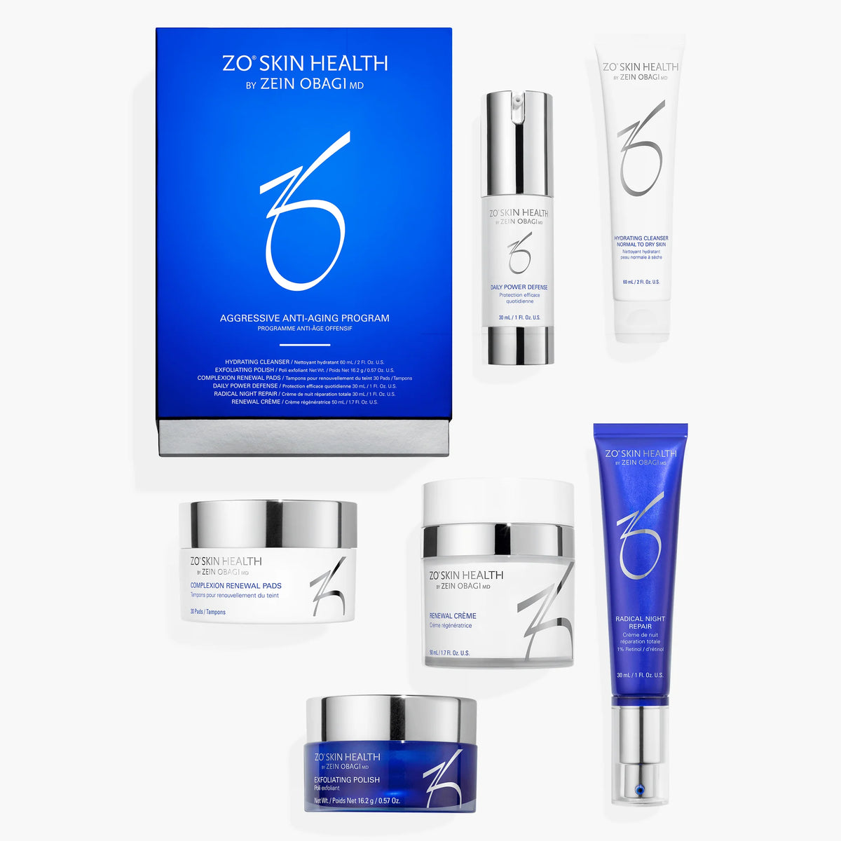 ZO Aggressive Anti-Aging Program Programs available to buy online from RENU Laser & Skin in Mill Bay, BC on Vancouver Island