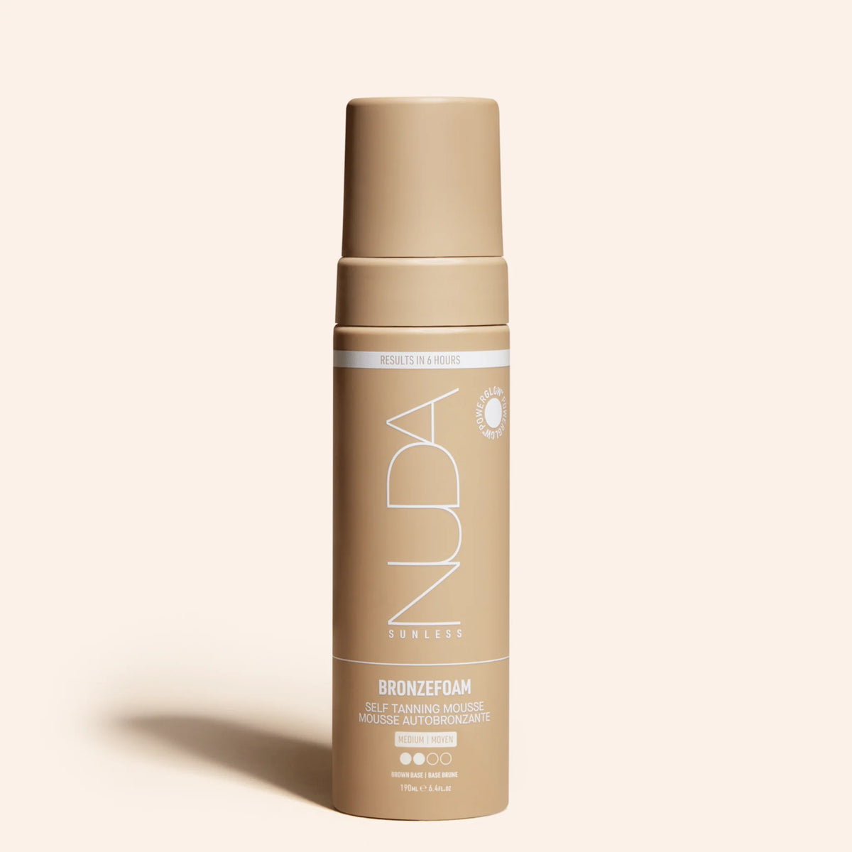 NUDA Bronzefoam- Self Tanning Mousse Sunless Tanner available to buy online from RENU Laser & Skin in Mill Bay, BC on Vancouver Island