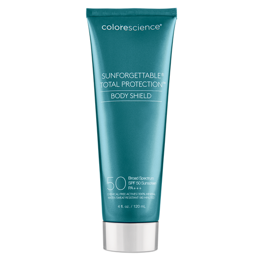 Colorescience Sunforgettable® Total™ Body Shield SPF 50 Sun Protection available to buy online from RENU Laser & Skin in Mill Bay, BC on Vancouver Island