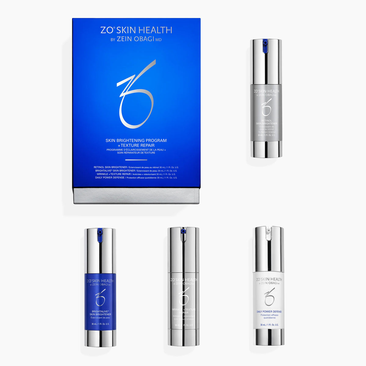 ZO Skin Brightening + Texture Program Programs available to buy online from RENU Laser & Skin in Mill Bay, BC on Vancouver Island