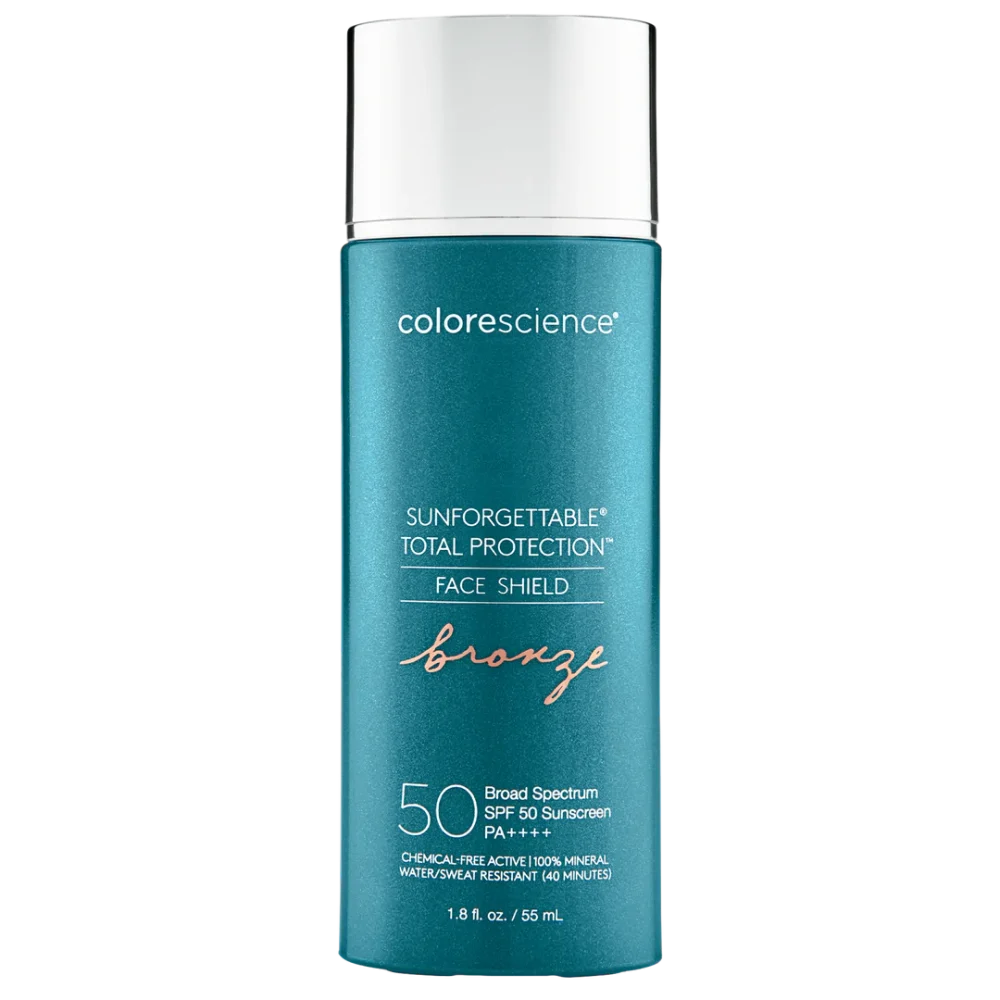 Colorescience  Sunforgettable® Total Protection™ Face Shield Bronze SPF 50 Sun Protection available to buy online from RENU Laser & Skin in Mill Bay, BC on Vancouver Island