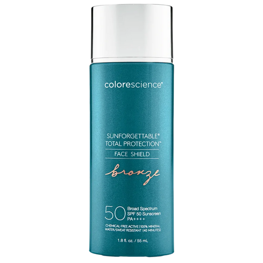 Colorescience  Sunforgettable® Total Protection™ Face Shield Bronze SPF 50 Sun Protection available to buy online from RENU Laser & Skin in Mill Bay, BC on Vancouver Island