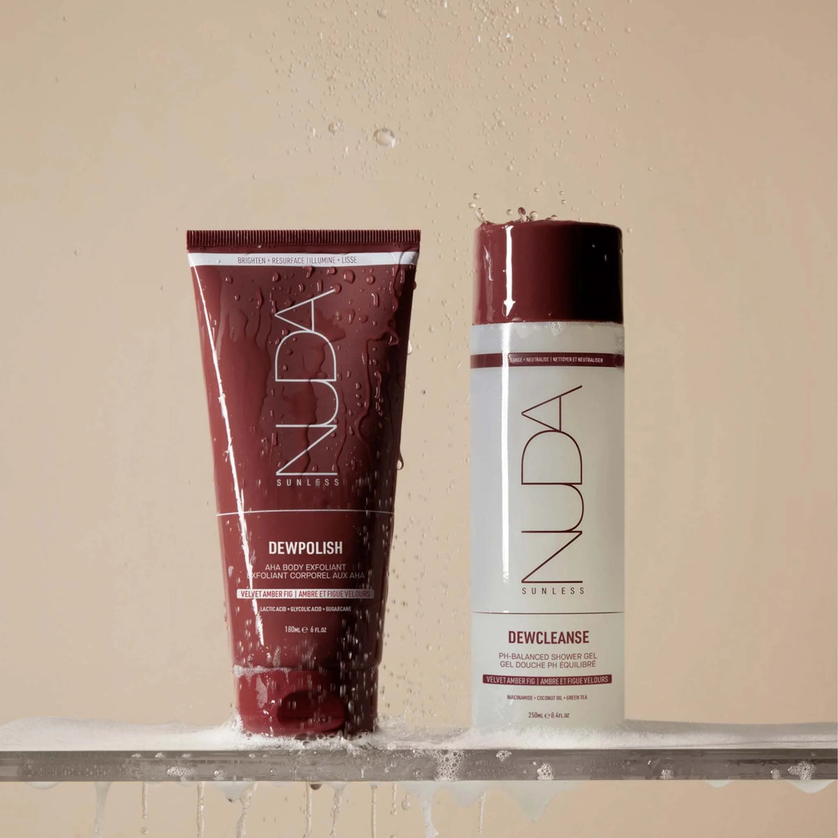 NUDA DewCleanse Sunless Tanner available to buy online from RENU Laser & Skin in Mill Bay, BC on Vancouver Island