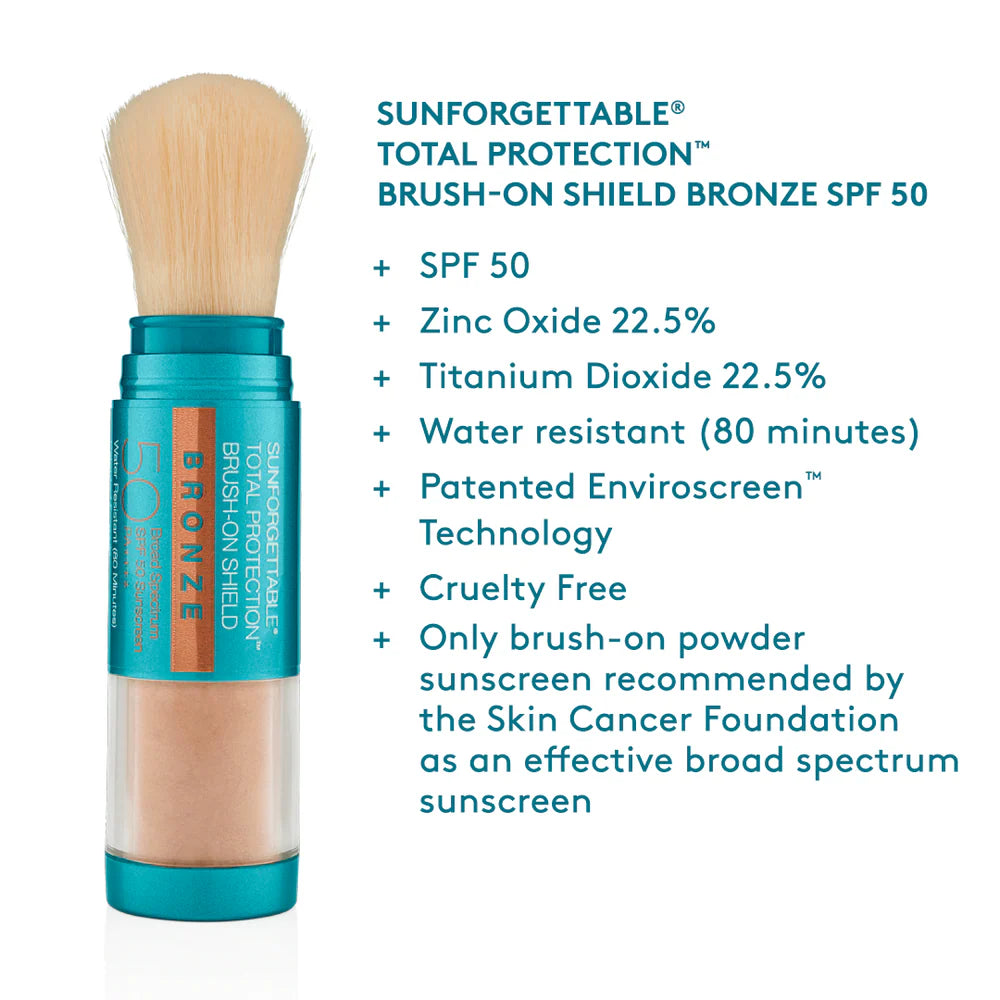 Colorescience Sunforgettable® Total Protection™ Brush-On Shield SPF 50 Sun Protection available to buy online from RENU Laser & Skin in Mill Bay, BC on Vancouver Island